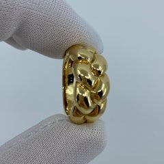 Rare Vintage Van Cleef & Arpels 18k Yellow Gold Braid Rope Ring with Box