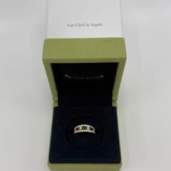 Bague cocktail vintage rare Van Cleef & Arpels, en saphir bleu et diamants