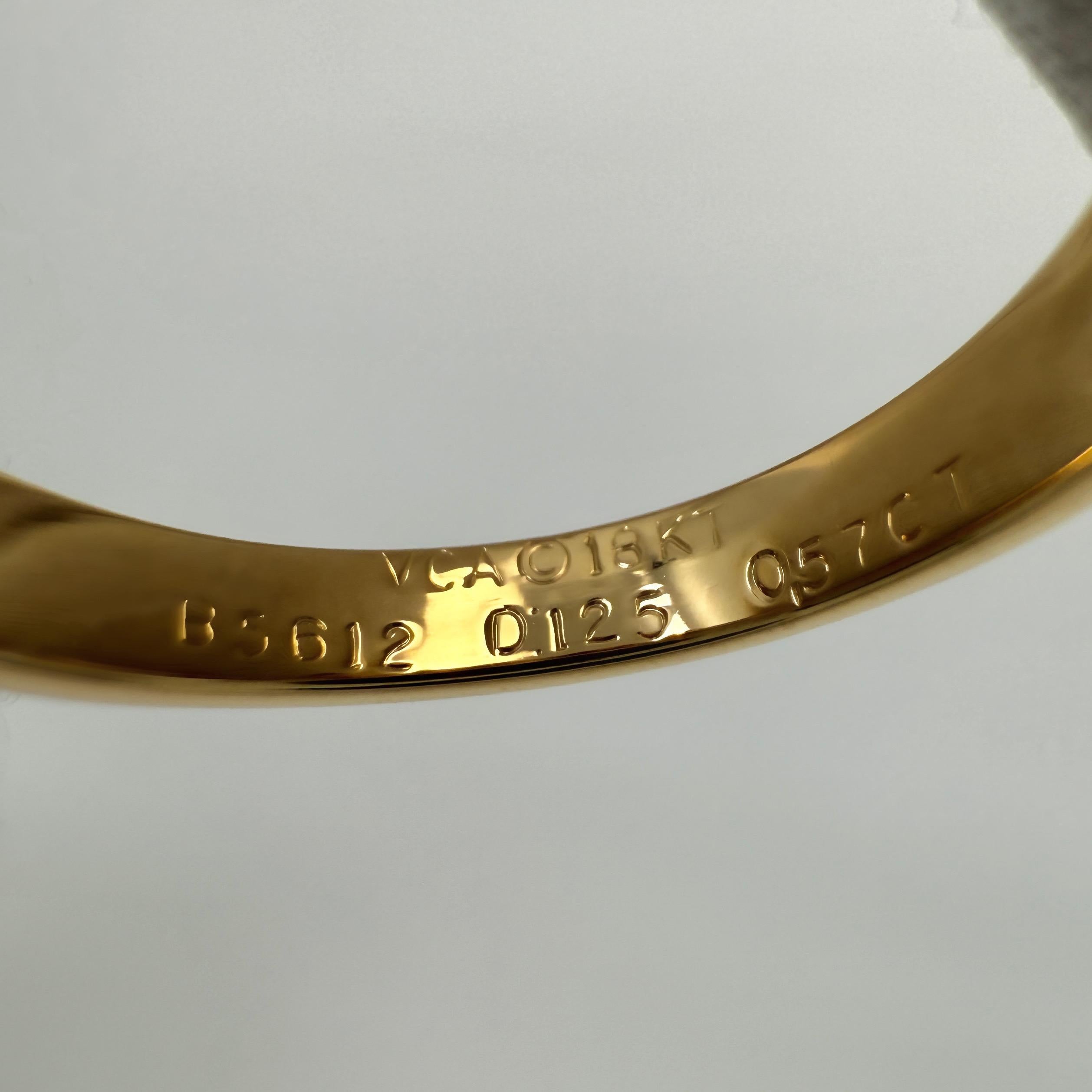 Rare Vintage Van Cleef & Arpels Diamond Ribbon Bow 18k Yellow Gold Cocktail Ring 2