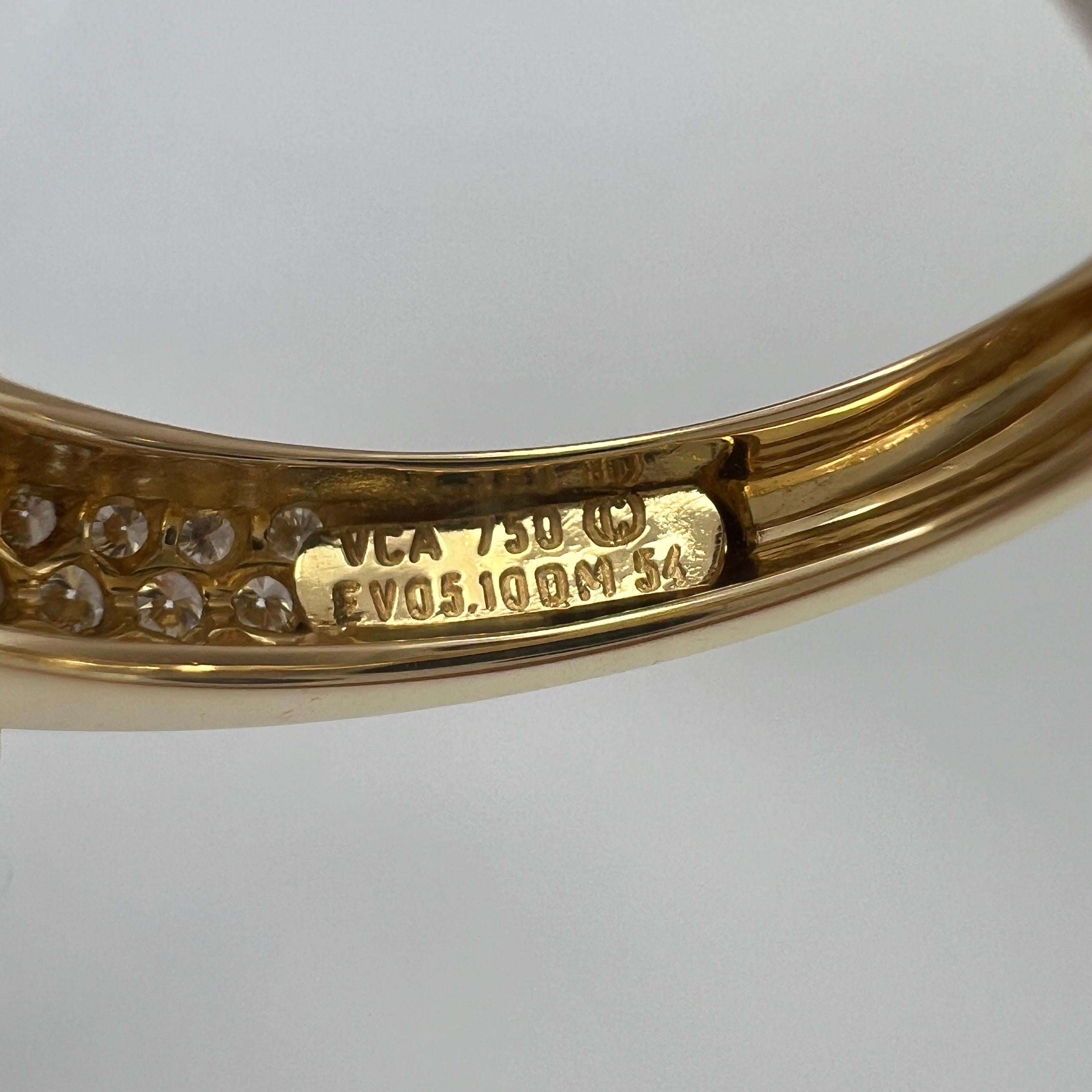 Seltener Vintage Van Cleef & Arpels Pavé Diamant 18k Gelbgold Band Dome Ring für Damen oder Herren im Angebot