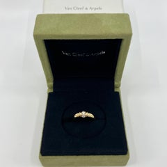 Rare Vintage Van Cleef & Arpels Round Diamond Three Stone 18k Yellow Gold Ring