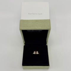 Rare Vintage Van Cleef & Arpels Ruby & Diamond Ribbon Bow 18k Yellow Gold Ring