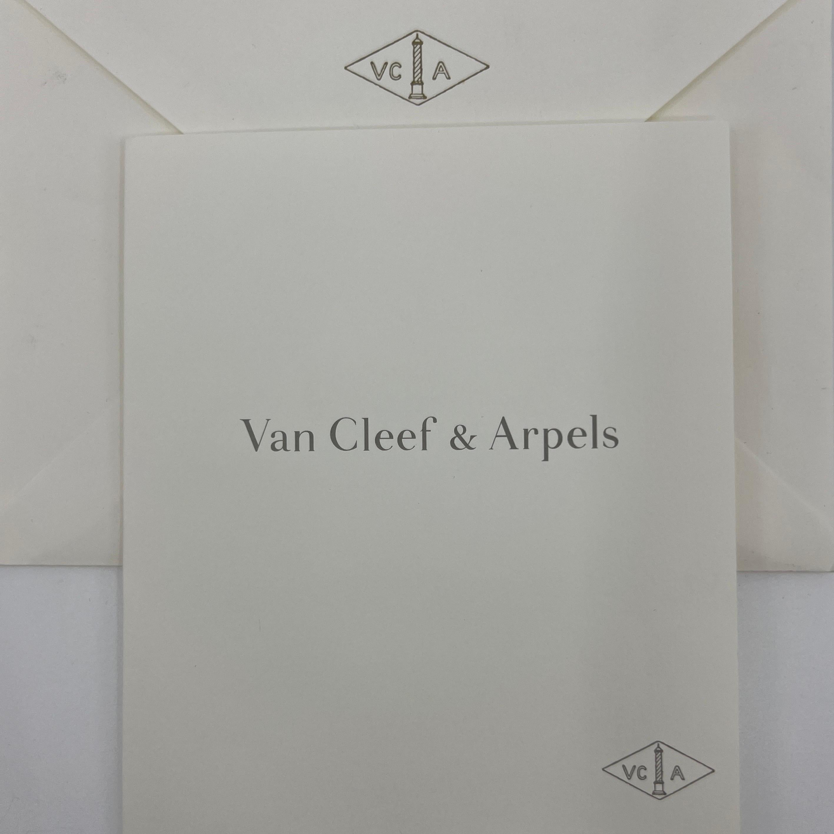 Seltener Vintage Van Cleef & Arpels Socrate Diamant 18k Weißgold Blumenring Cert im Angebot 2