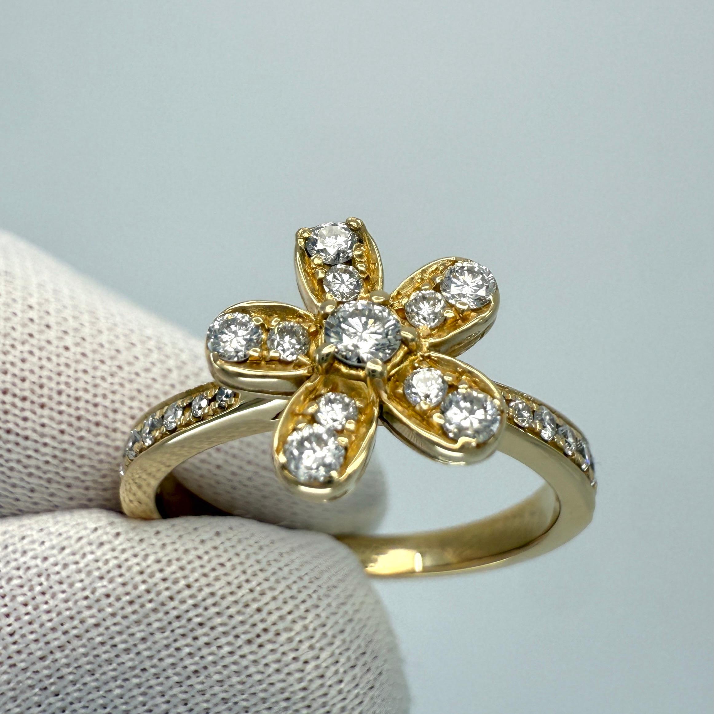 da uomo o donna Raro anello vintage Van Cleef & Arpels Socrate con diamante in oro giallo 18 ct. in vendita