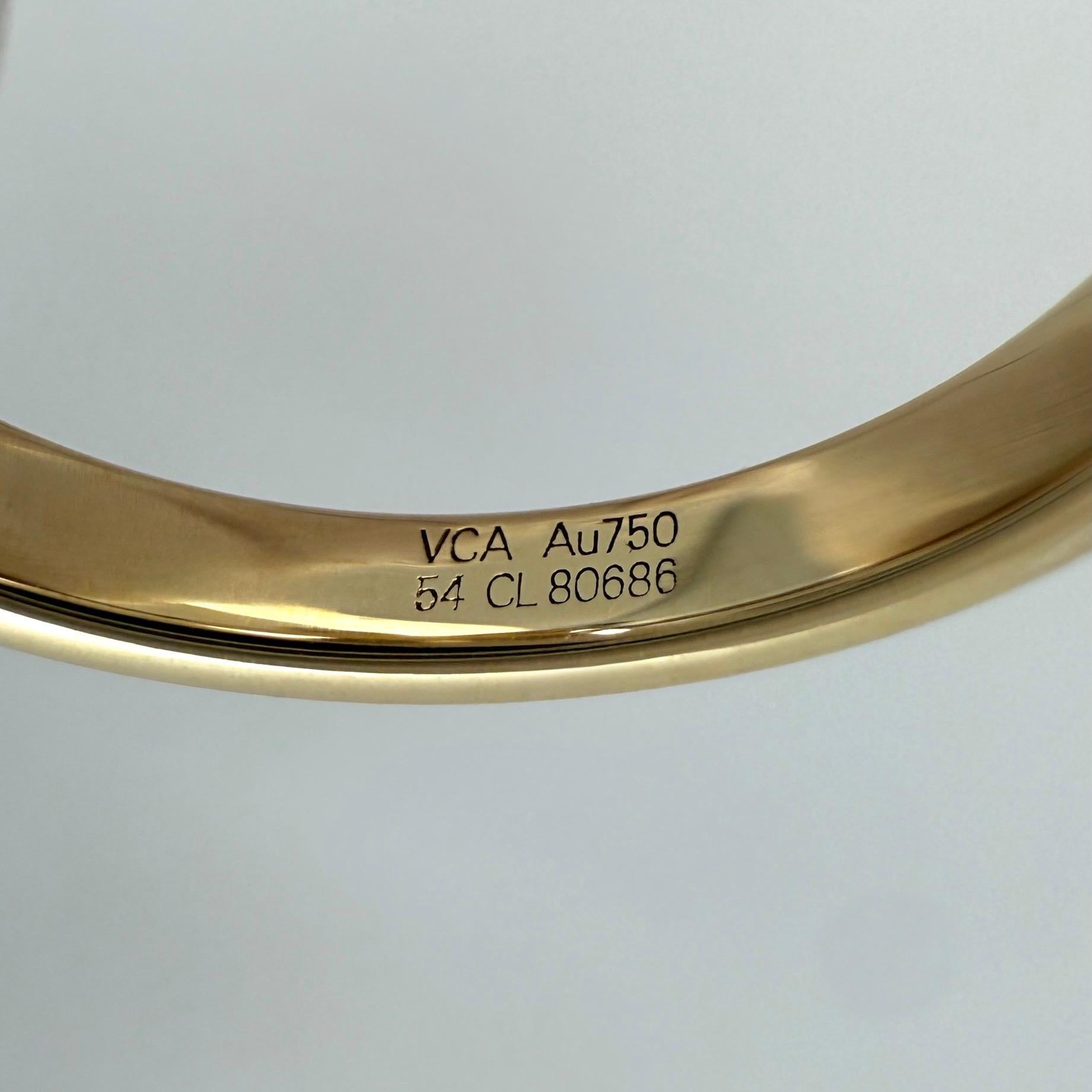 Raro anello vintage Van Cleef & Arpels Socrate con diamante in oro giallo 18 ct. in vendita 1