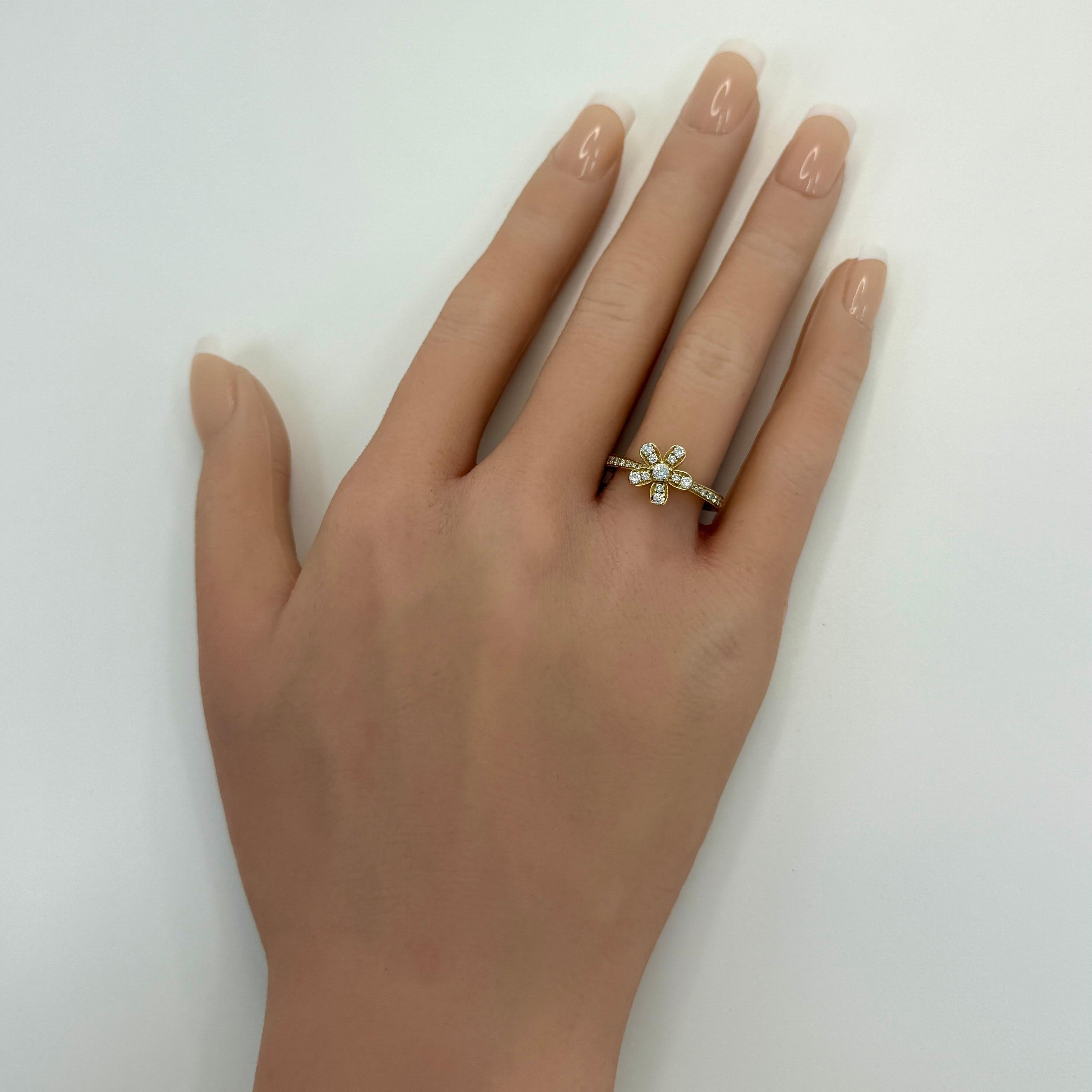 Raro anello vintage Van Cleef & Arpels Socrate con diamante in oro giallo 18 ct. in vendita 4