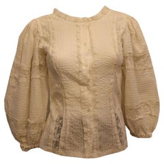 Rare Vintage White Mexicana Blouse