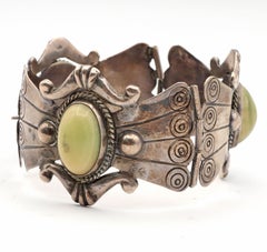 Raro bracciale d'epoca William Spratling Taxco Mexico Greene & Greene 925 con cerniera