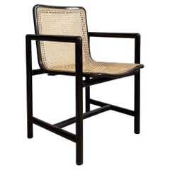 Rare Vintage Wooden Chair with Cane seat by Branko Ursic for Stol Kamnik, 1970s