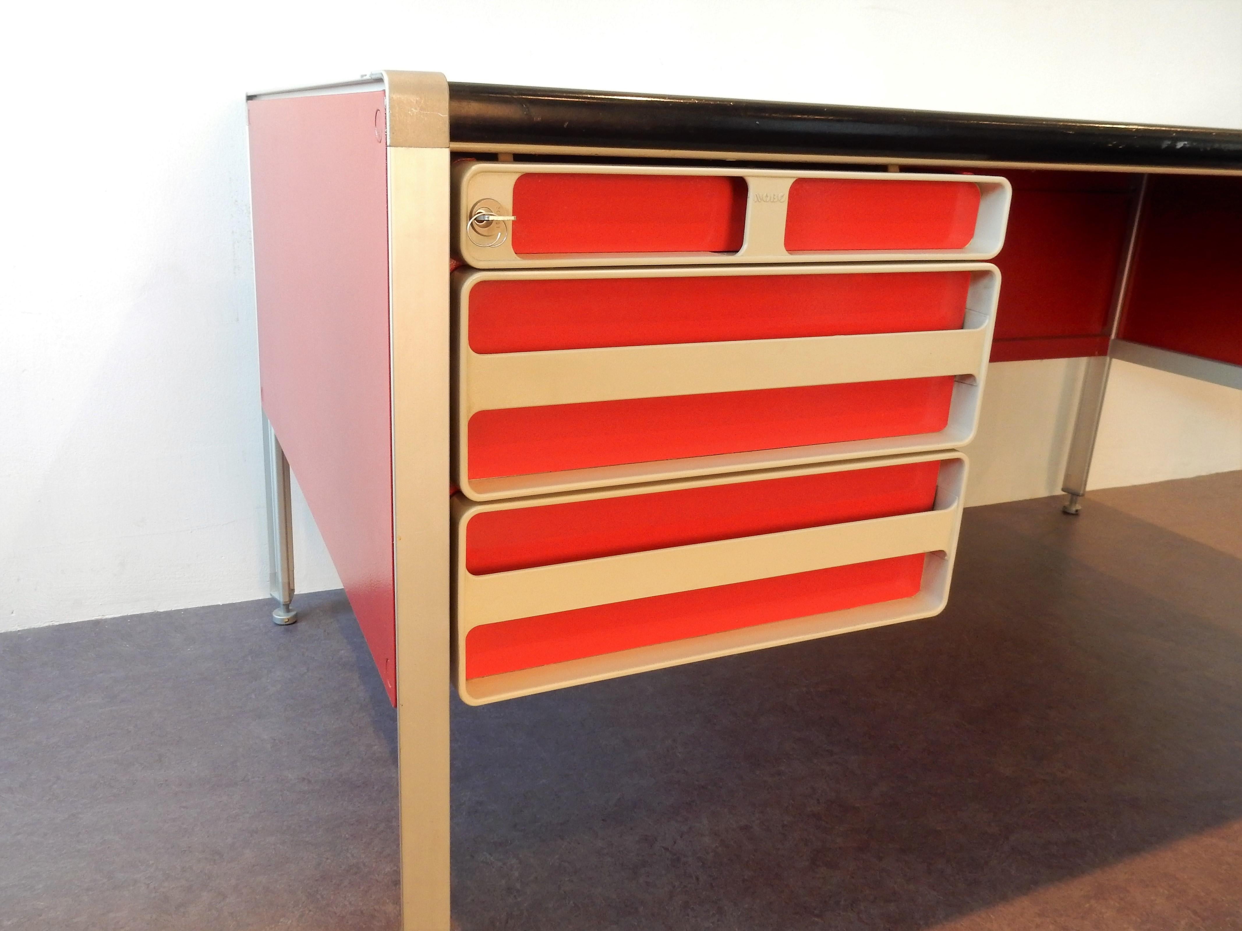 Rare Vintage Writing Desk for NOBØ, Norway In Good Condition In Steenwijk, NL
