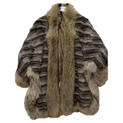 Rare Vintage Yves Saint Laurent Fur Poncho Size 38