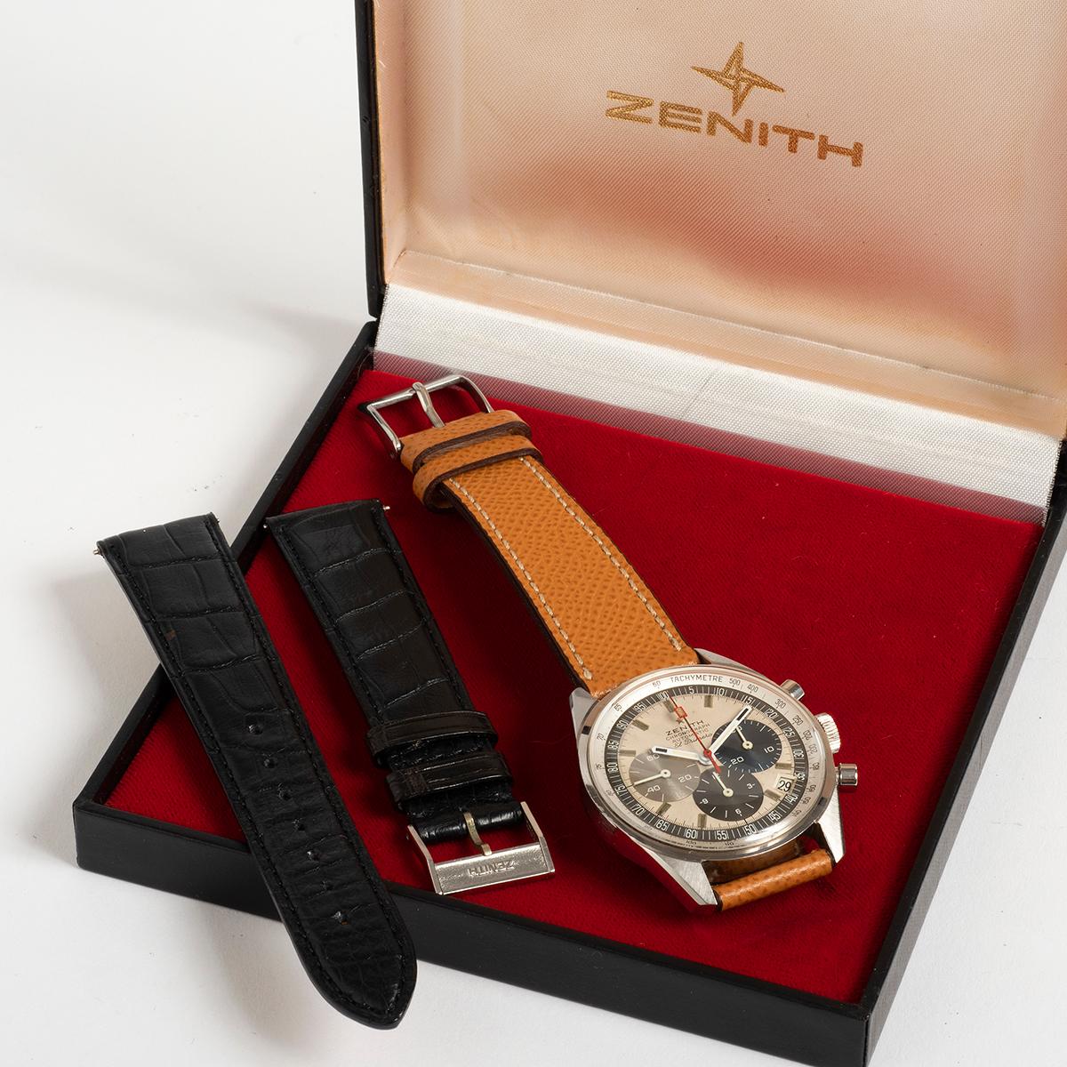 Zenith El Primero Rare Vintage Réf. A386, Superbe Provenance, avec Extract 5