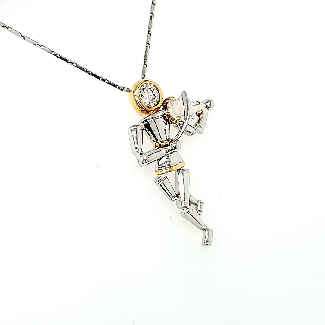 Rare pendentif en diamant Violin/Viola Neuf - En vente à Hong Kong, HK