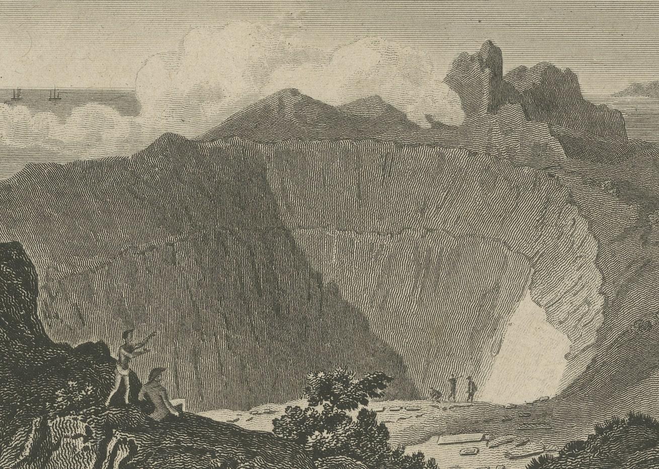 18th Century Rare Visions of a Dormant Titan: The Ancient Volcano of Owyhee or Hawaii, 1815 For Sale