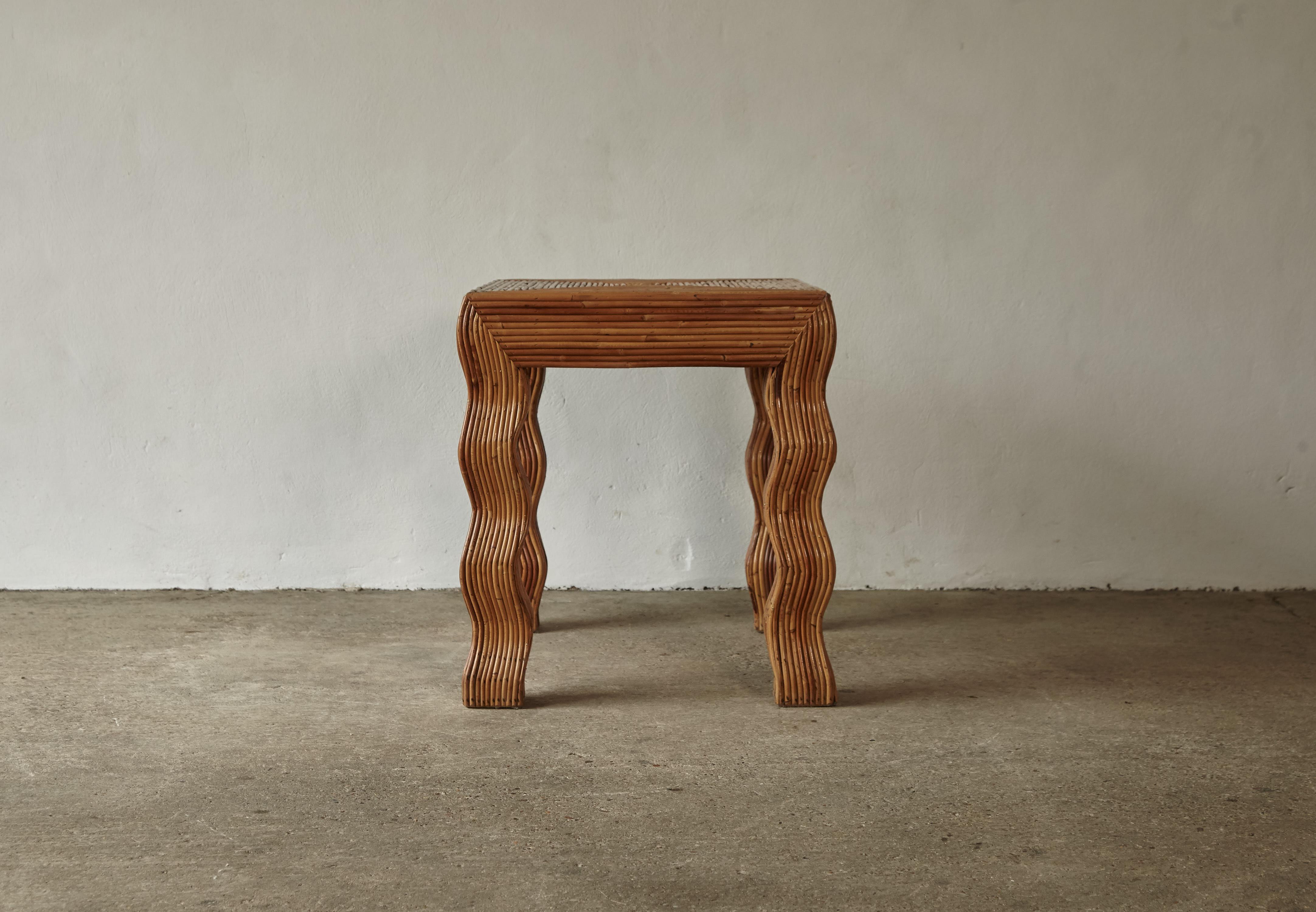 Rare Vivai Del Sud Wavy Leg Table, Italy, 1970s 5