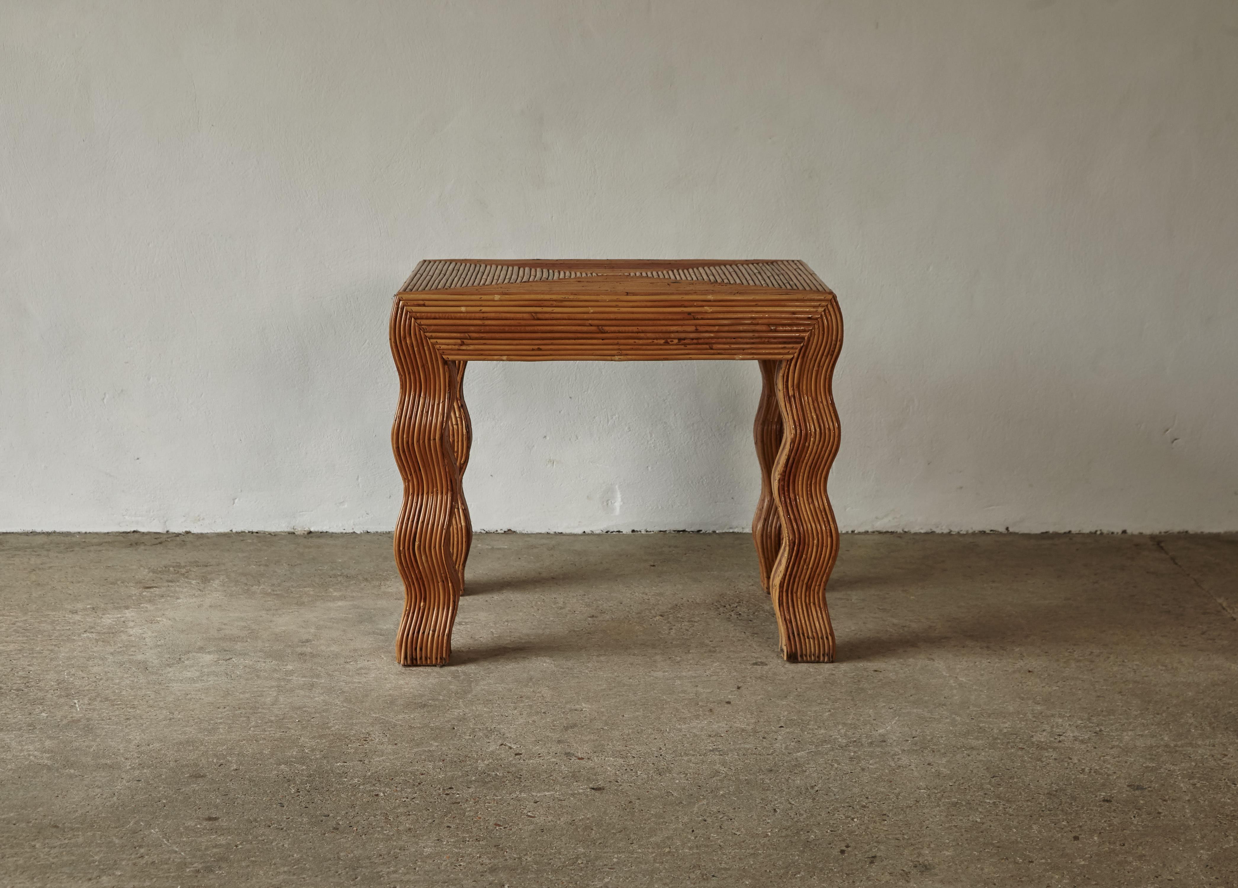 Rare Vivai Del Sud Wavy Leg Table, Italy, 1970s 8