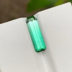 Seltener Vivid Bluish Green Bicolor Turmalin Edelstein 2.85 Ct Smaragdschliff für Ring
