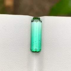 Seltener Vivid Bluish Green Bicolor Turmalin Edelstein 2.85 Ct Smaragdschliff für Ring
