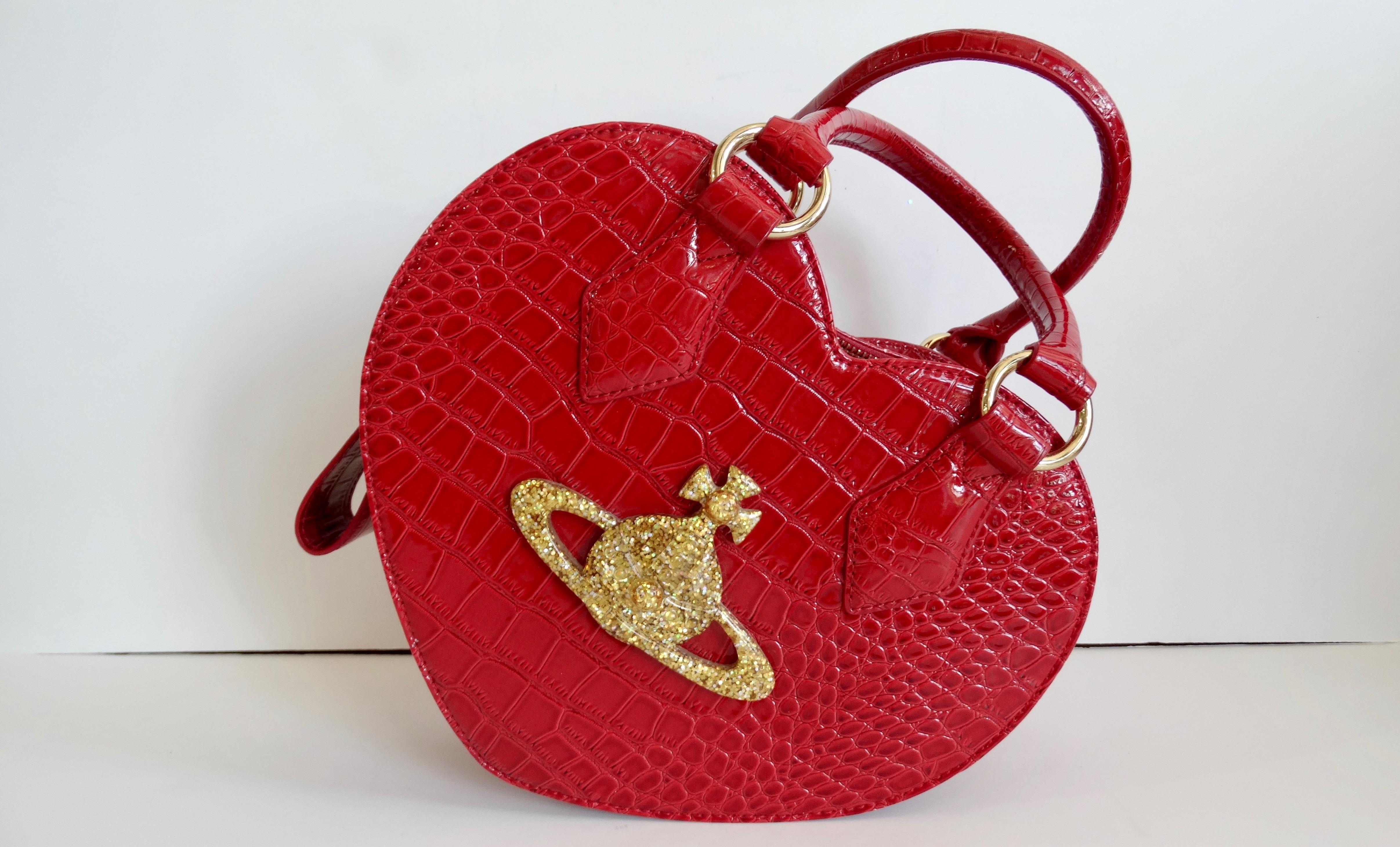 Rare Vivienne Westwood Red Chancery Heart Bag 4