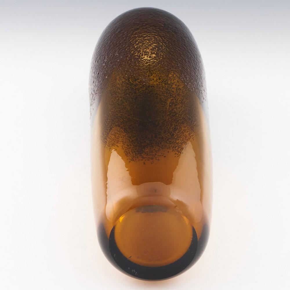 Glass Rare Vladimír Jelínek Skrdlovice Torpedo Vase Pattern 6611, 1960s For Sale