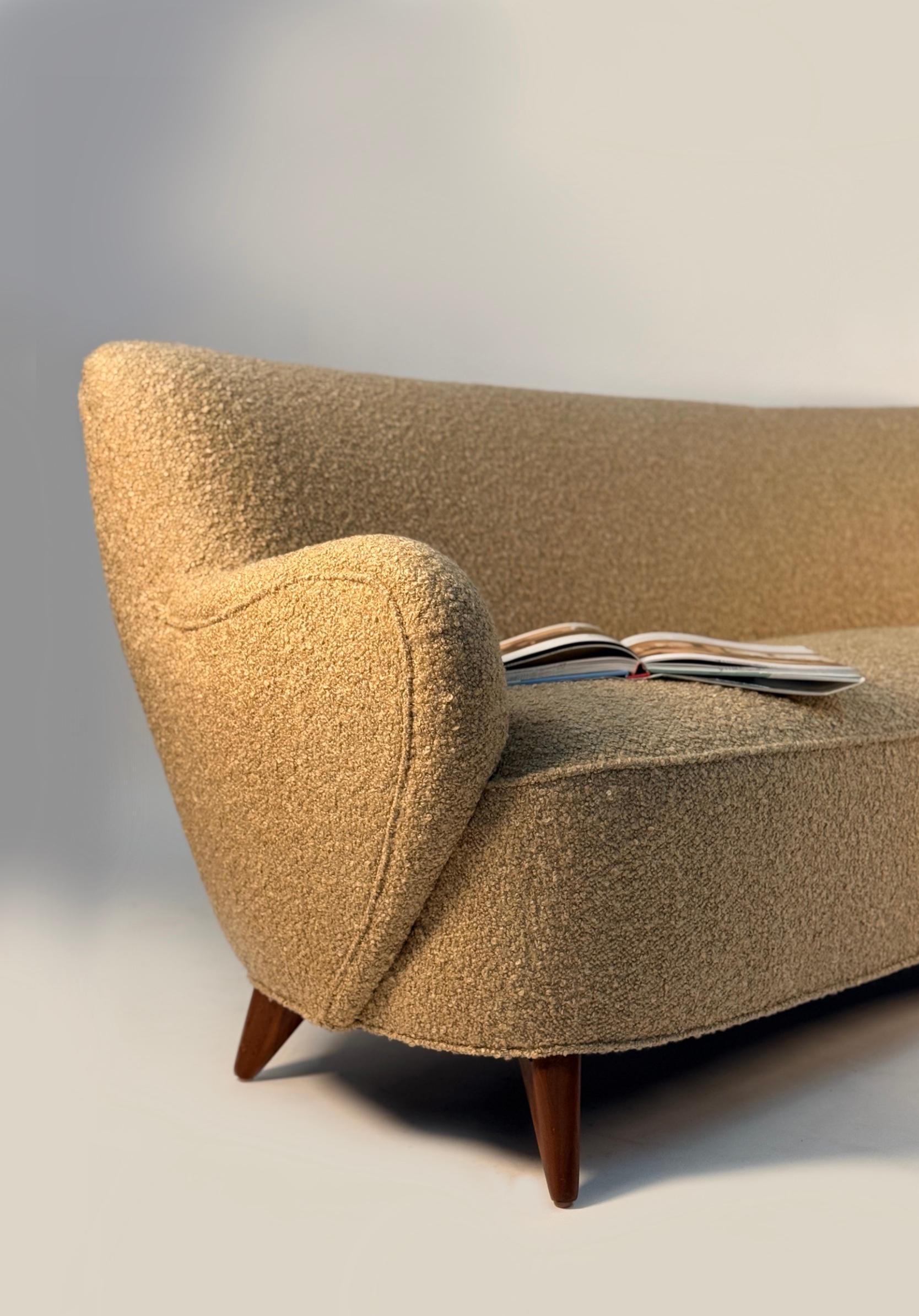 Raro sofá barril Vladimir Kagan -  Circa 1950's mediados del siglo XX en venta