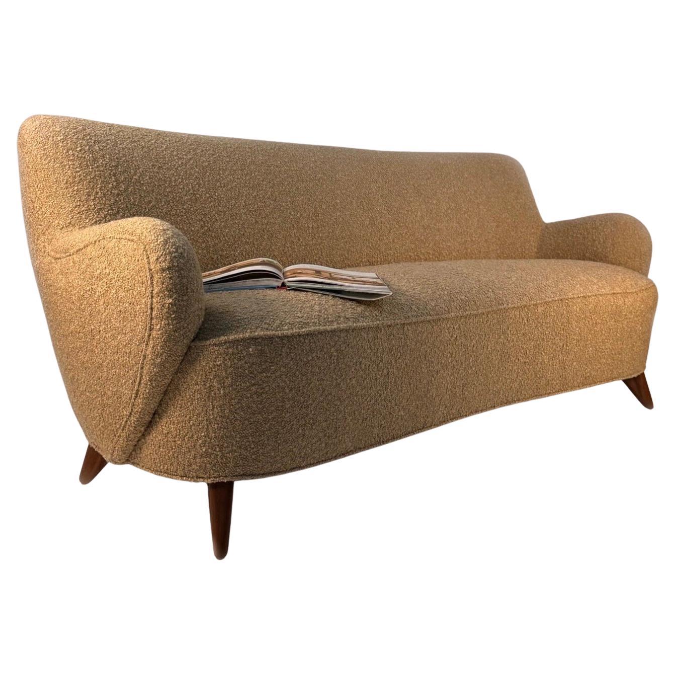 Raro sofá barril Vladimir Kagan -  Circa 1950's en venta
