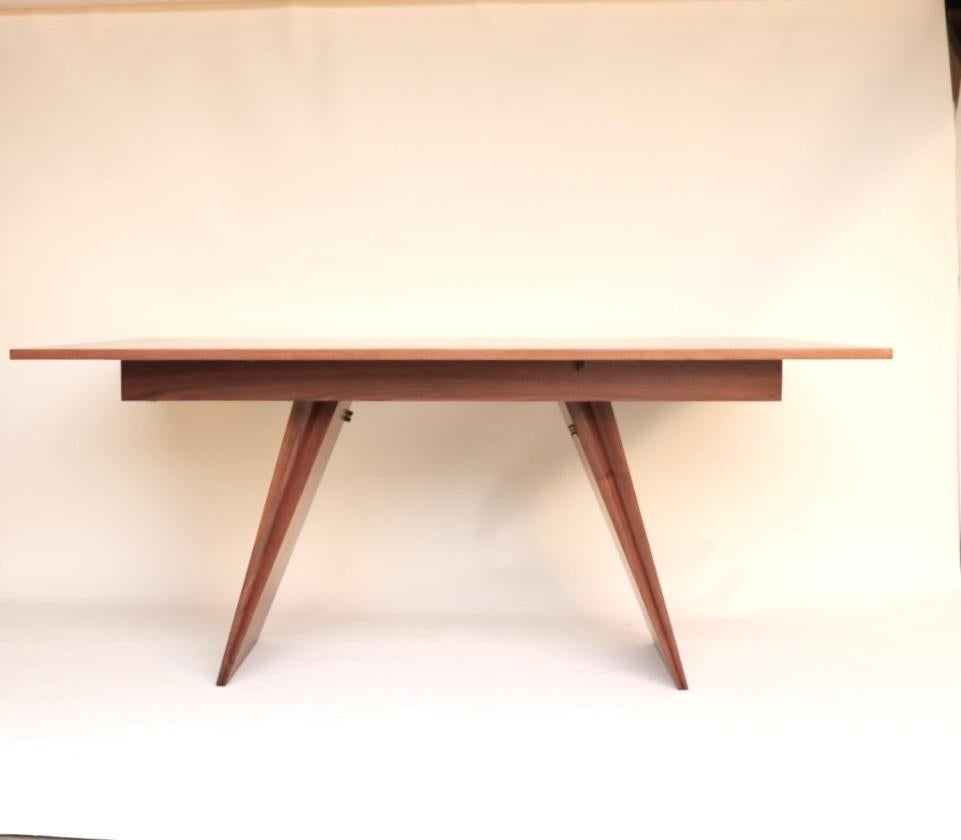 American Rare Vladimir Kagan console and drop leaf dining table