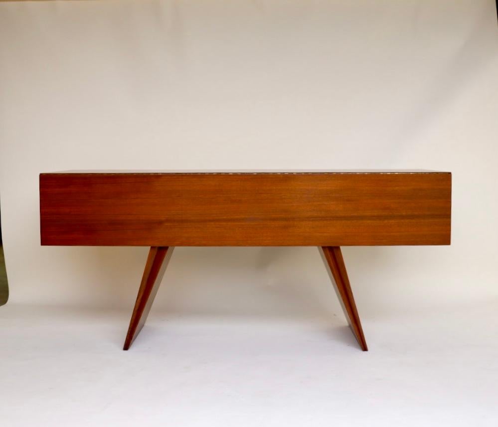 Mid-20th Century Rare Vladimir Kagan console and drop leaf dining table
