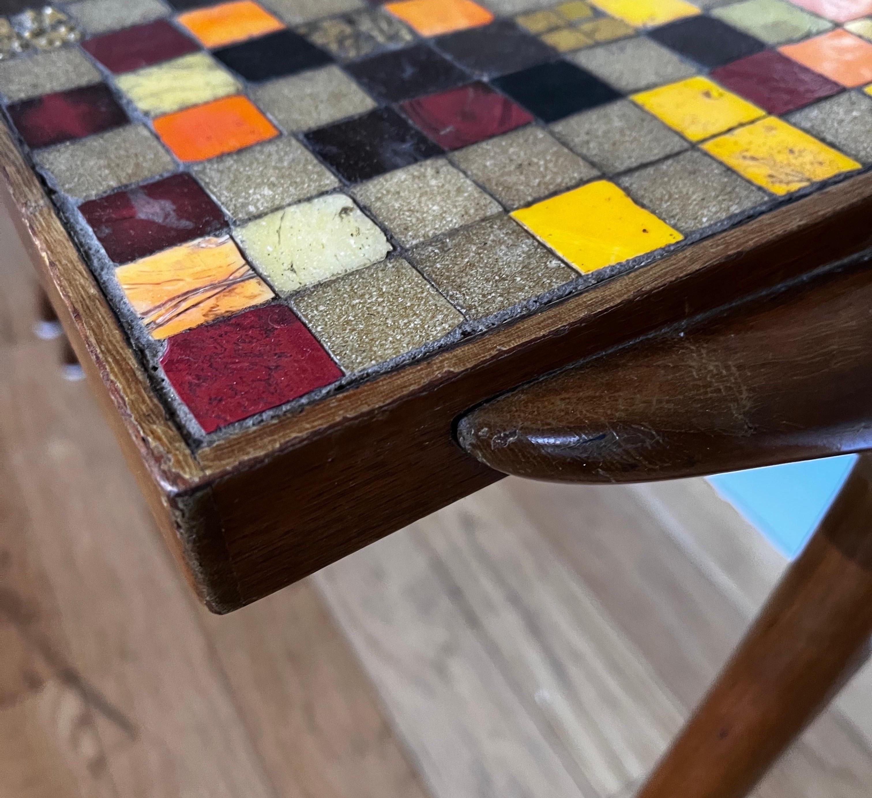 Rare table gigogne en mosaïque de Vladimir Kagan pour Kagan-Dreyfuss, vers 1955 en vente 8