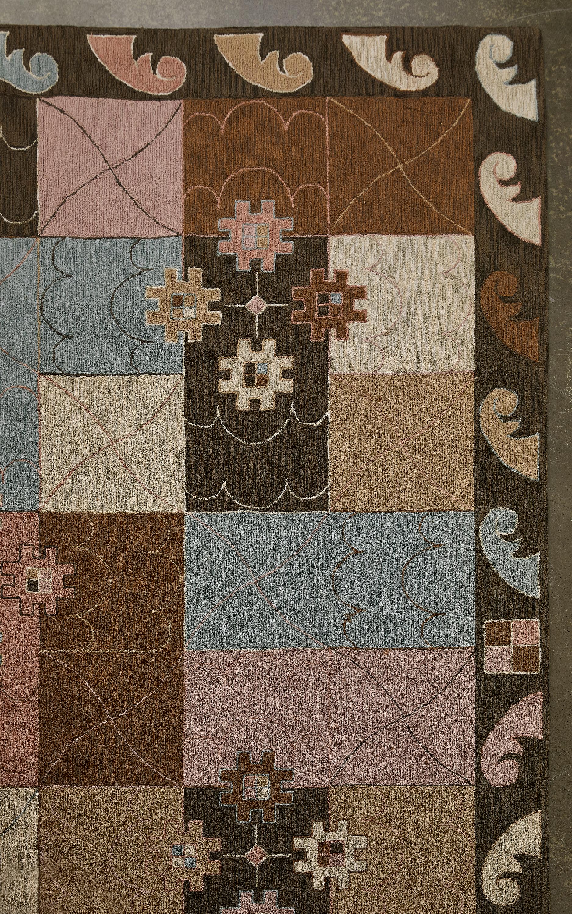 American Rare V’Soske Architectural Rug – Modernist Art Deco Revival,  C 1986 For Sale