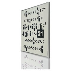 Rare Wall Calendar ‘Imbroglio’, 1970s Jean-Pierre Vitrac Iconic Design