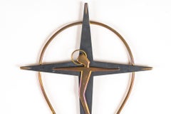 Rare Wall Crucifix Vienna Around 1950s 'Attr. Hagenauer'