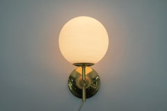 Raro Aplique de pared en oro de Max Bill para Temde, Suiza, década de 1960