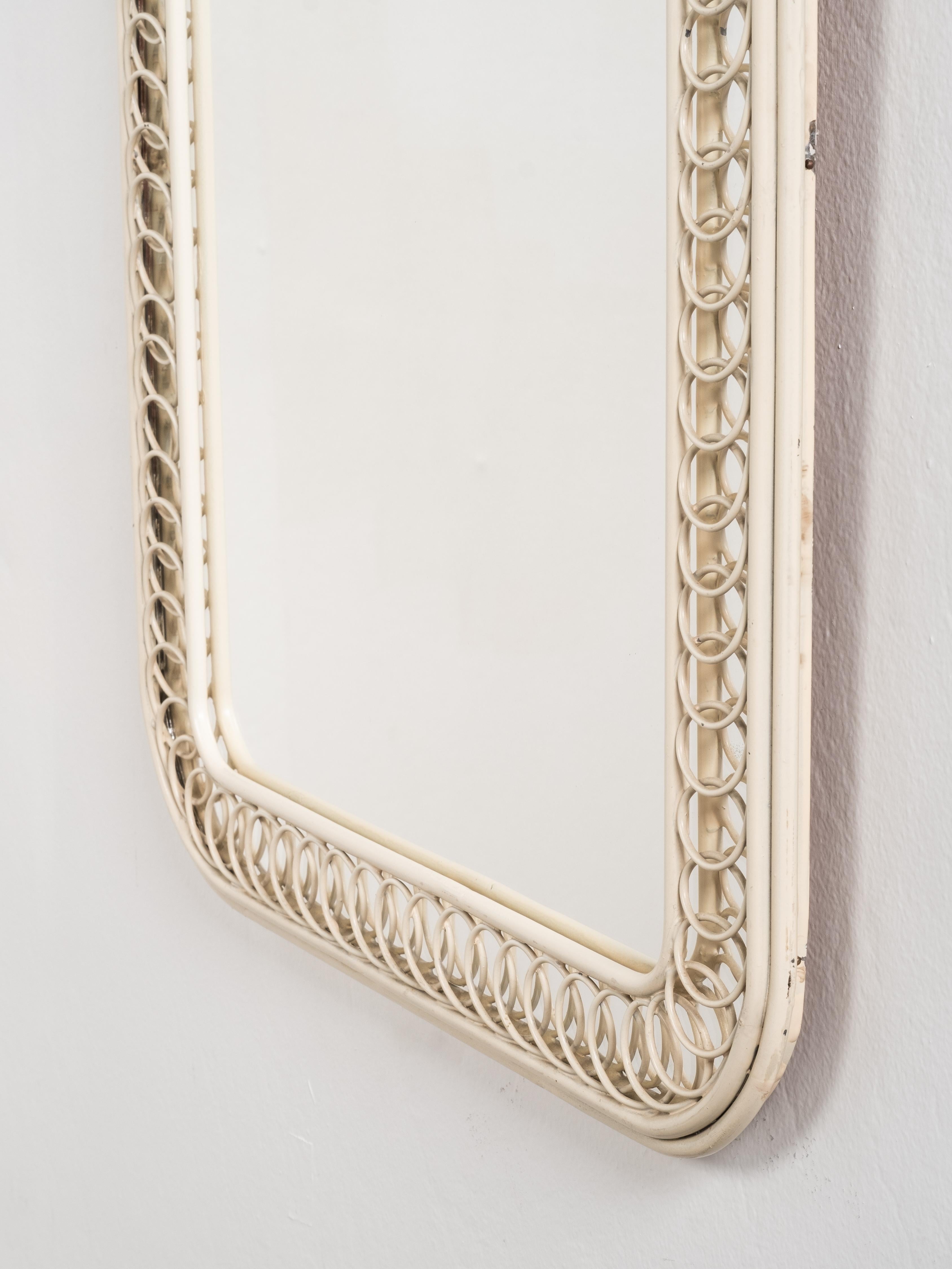 Rare miroir mural Model No 778 par Hans-Agne Jakobsson, Agnes, Suède, années 1950 Bon état - En vente à Karis, Nyland