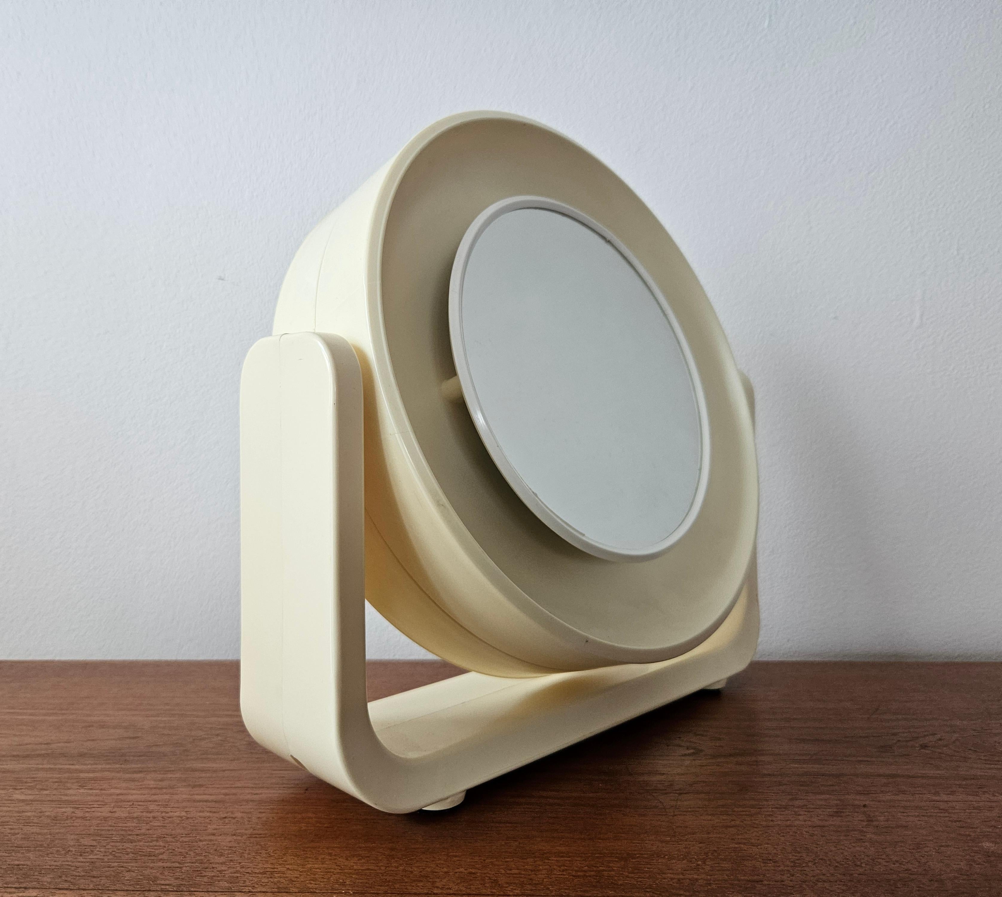 Seltener Wand- oder Tischspiegel mit Hintergrundbeleuchtung Midcentury, ALLSTAR, Deutschland, 1970er (Moderne der Mitte des Jahrhunderts) im Angebot