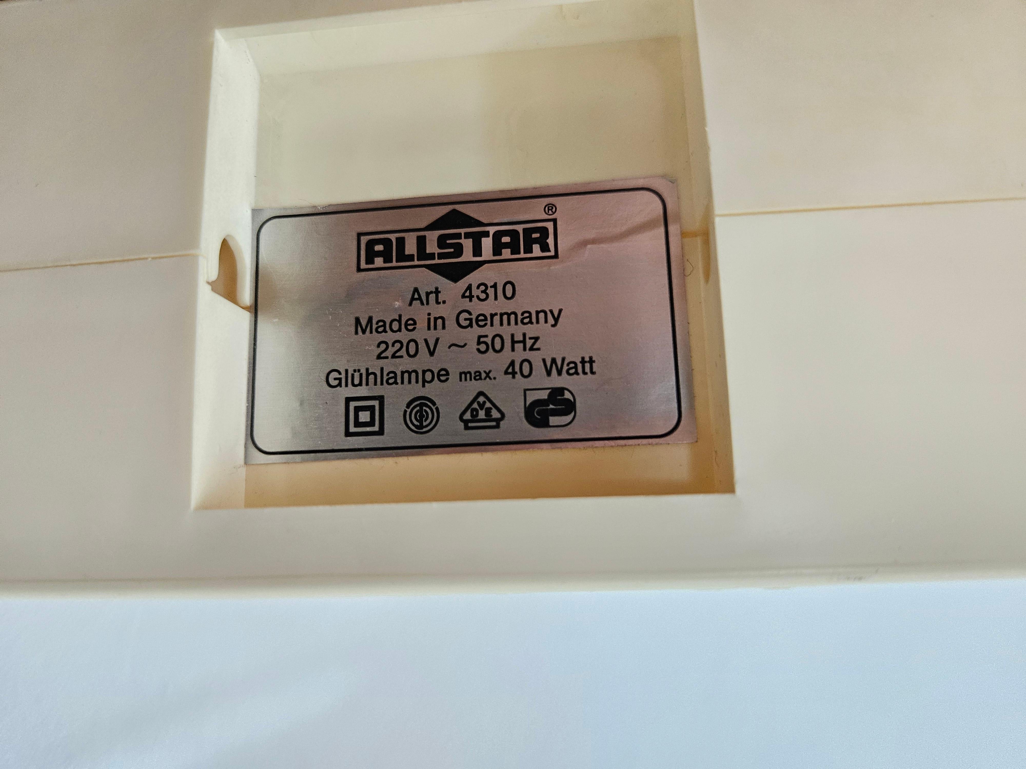 Seltener Wand- oder Tischspiegel mit Hintergrundbeleuchtung Midcentury, ALLSTAR, Deutschland, 1970er im Angebot 2