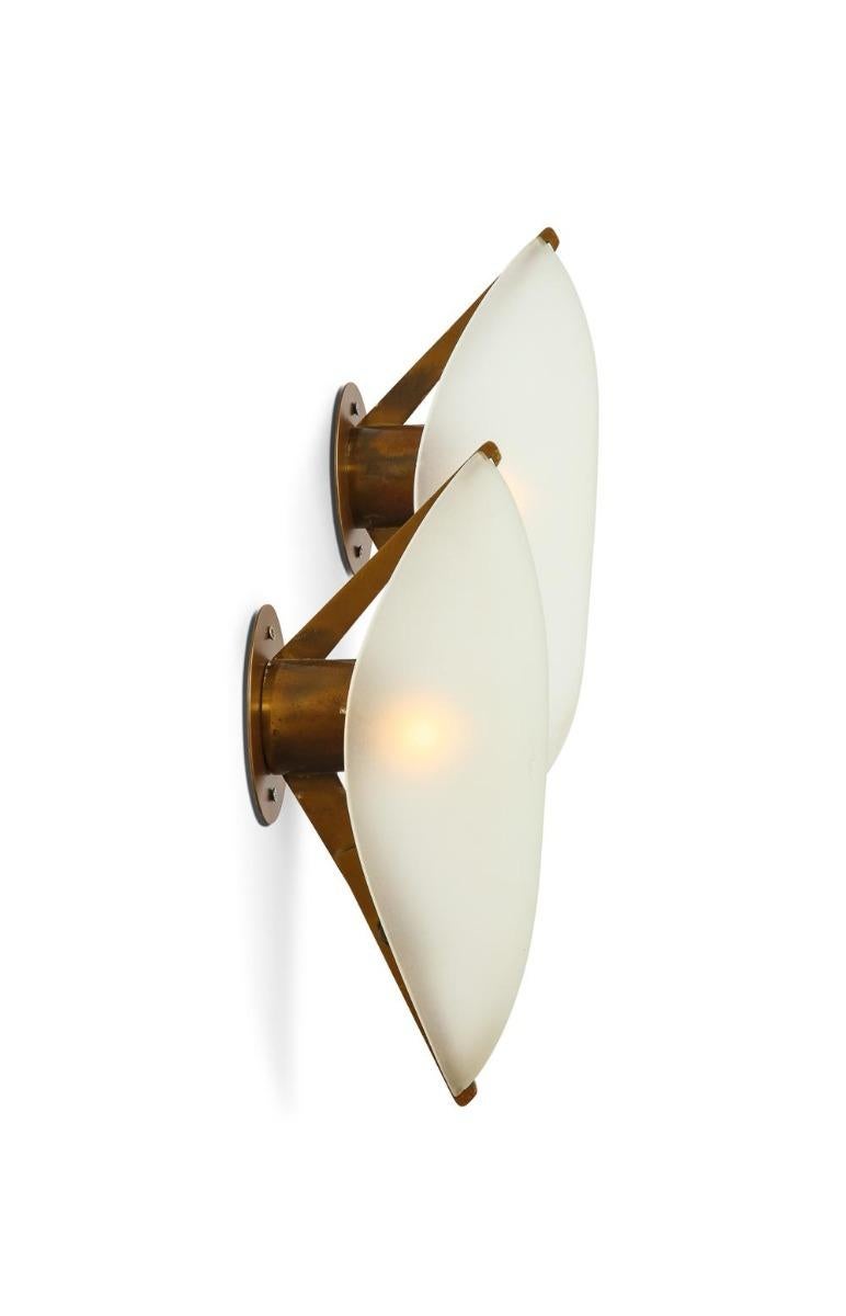 Mid-Century Modern Rare Wall Sconces #2024 by Max Ingrand for Fontana Arte