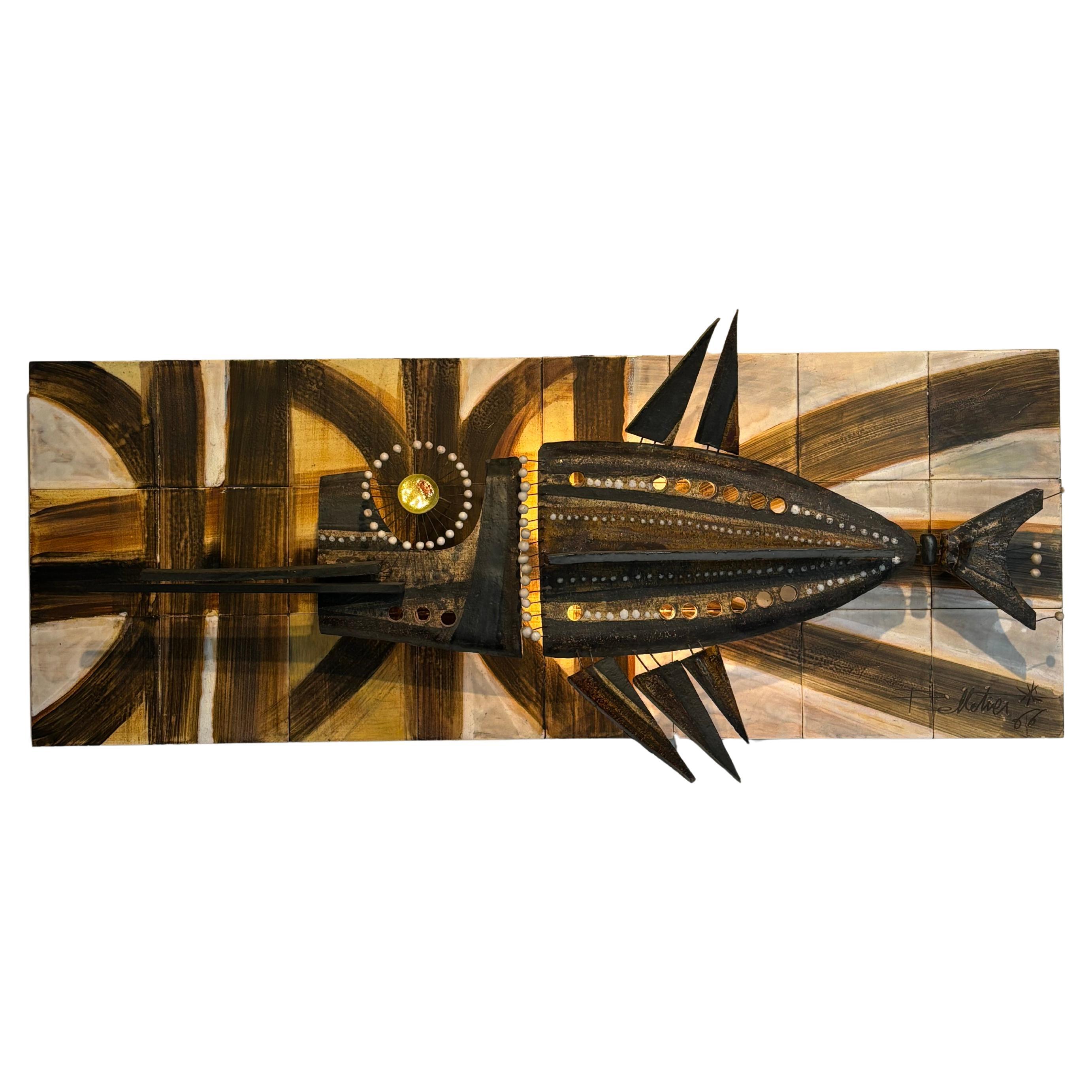 Rare wall sculpture by Georges Pelletier