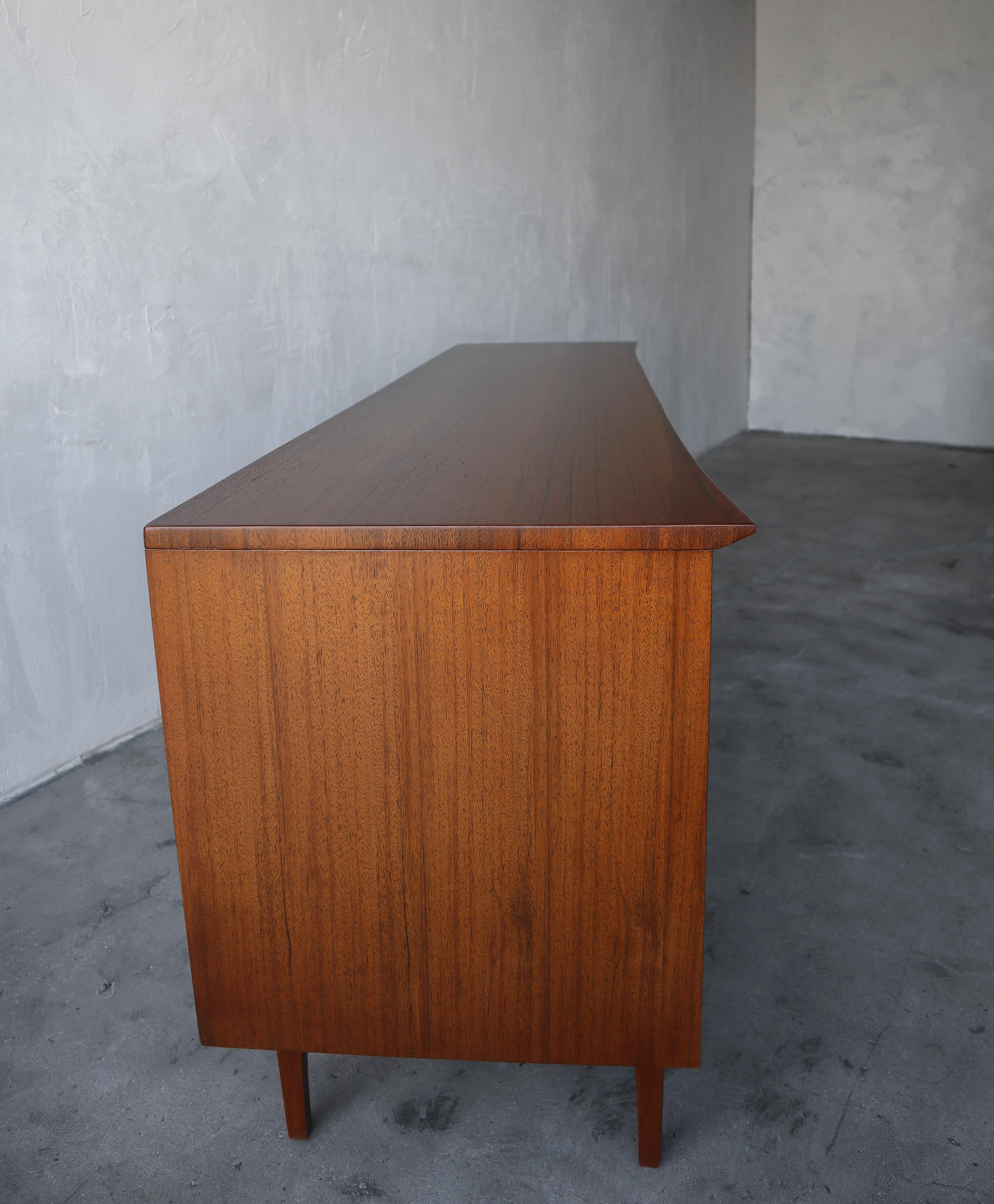 Rare Walnut and Rosewood Mid Century Dresser by Lane 4