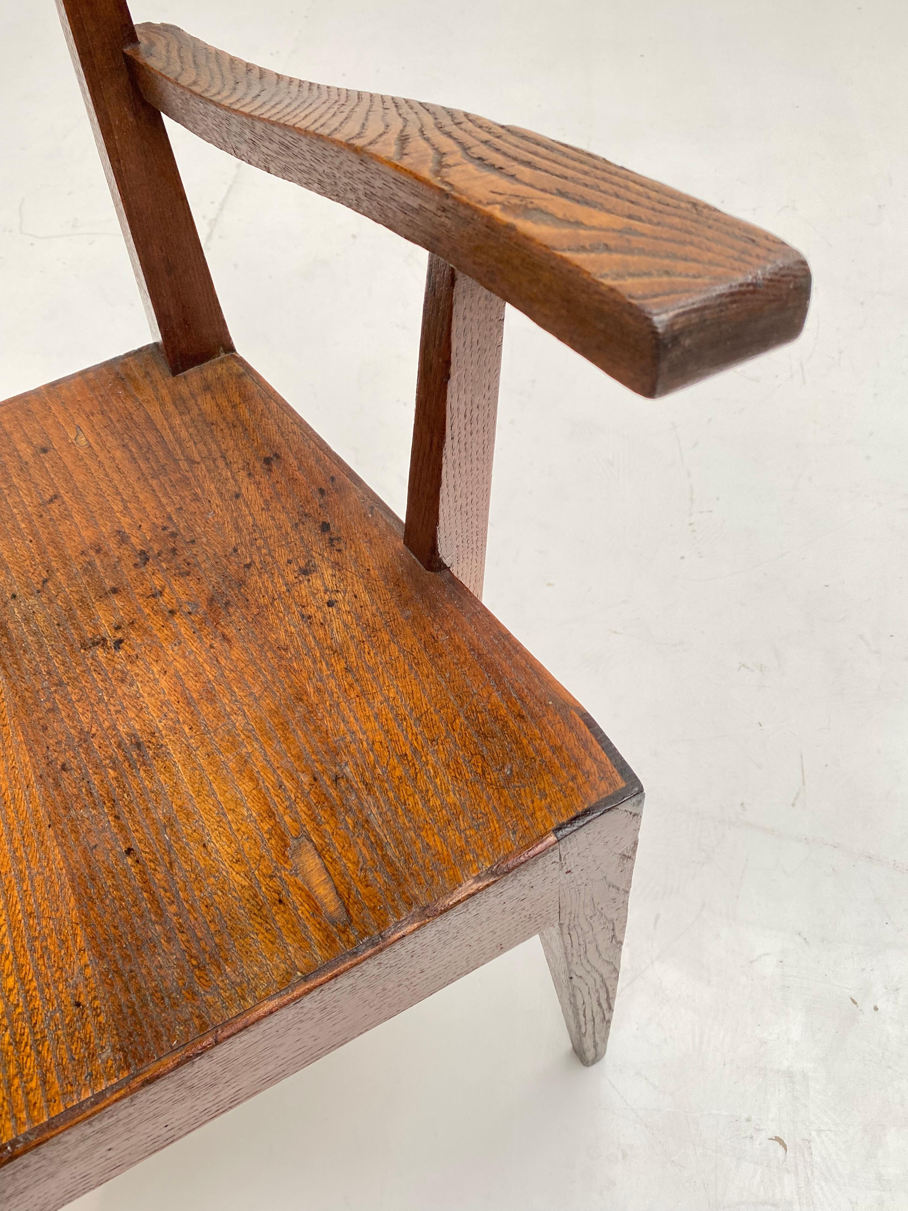 Rare Walnut Archair from University of Padova Attributed to Gio Ponti Ca 1935-7 For Sale 6