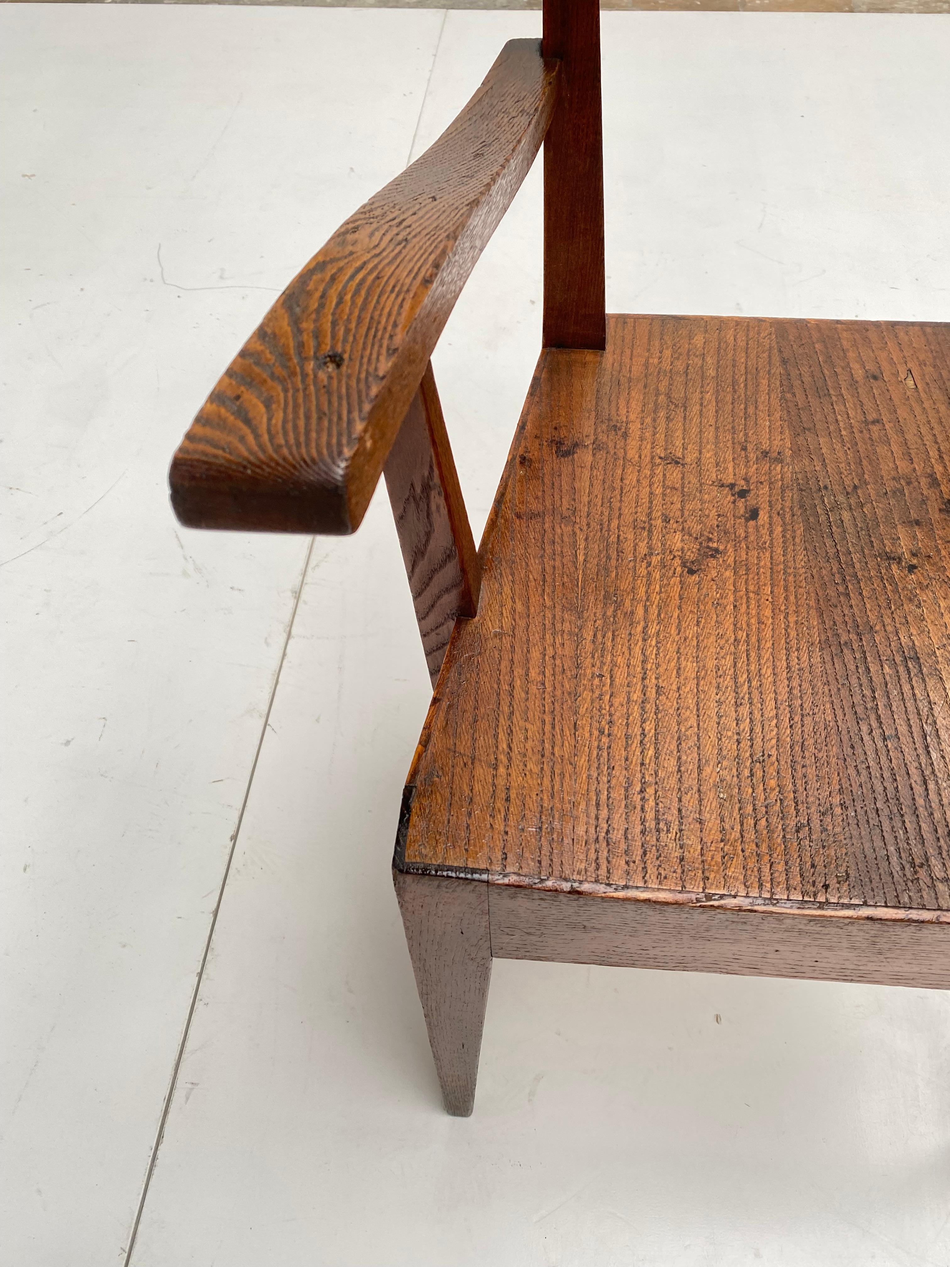 Rare Walnut Archair from University of Padova Attributed to Gio Ponti Ca 1935-7 For Sale 7