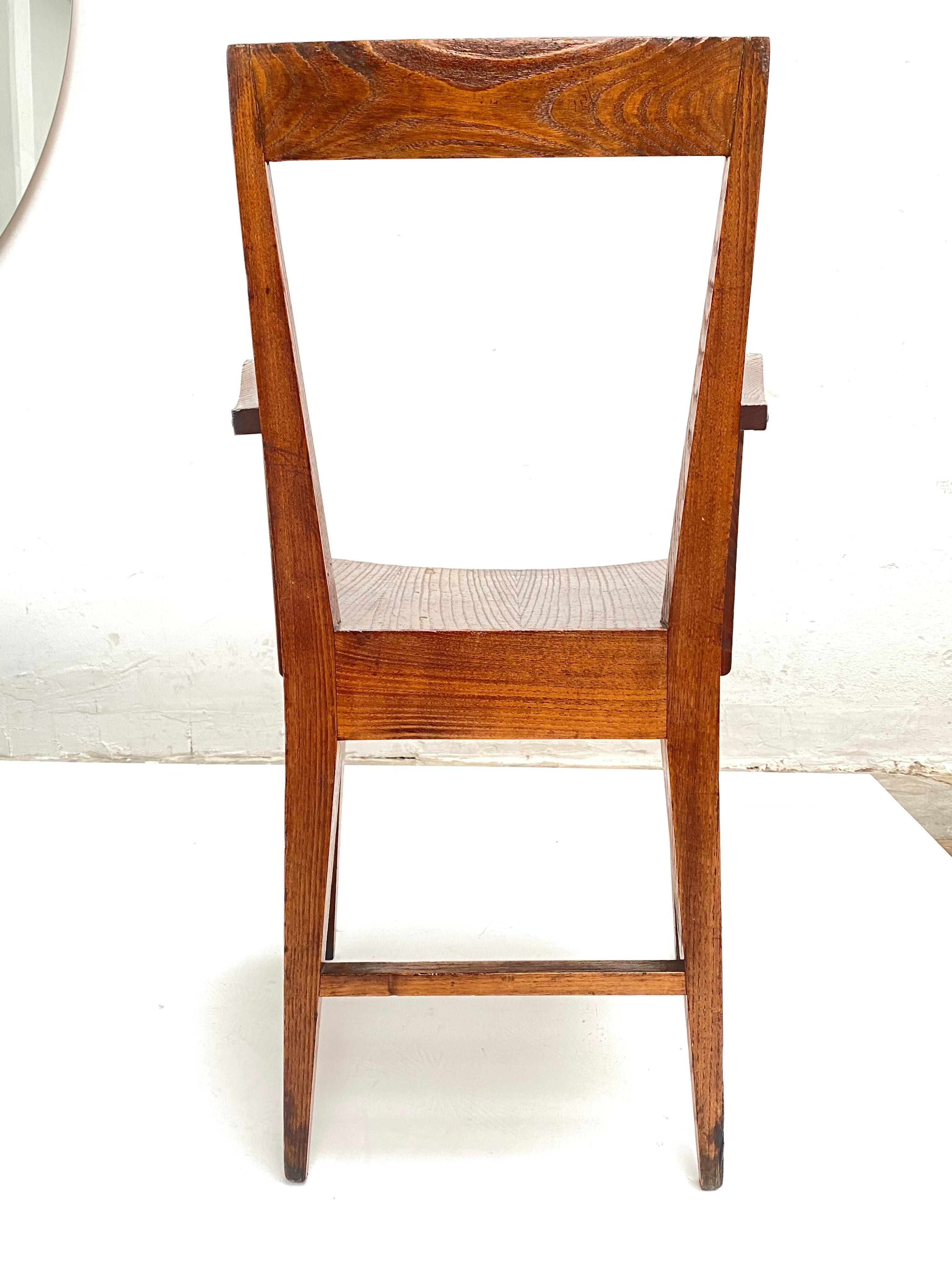Rare Walnut Archair from University of Padova Attributed to Gio Ponti Ca 1935-7 In Good Condition For Sale In bergen op zoom, NL