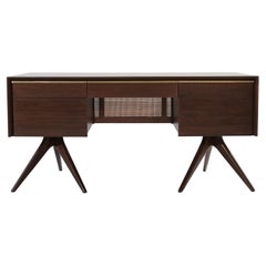 Rare Walnut Desk by Vladimir Kagan for Grosfeld House, circa 1950s