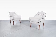Vintage Walnut Lounge Chairs by Paul McCobb for Widdicomb