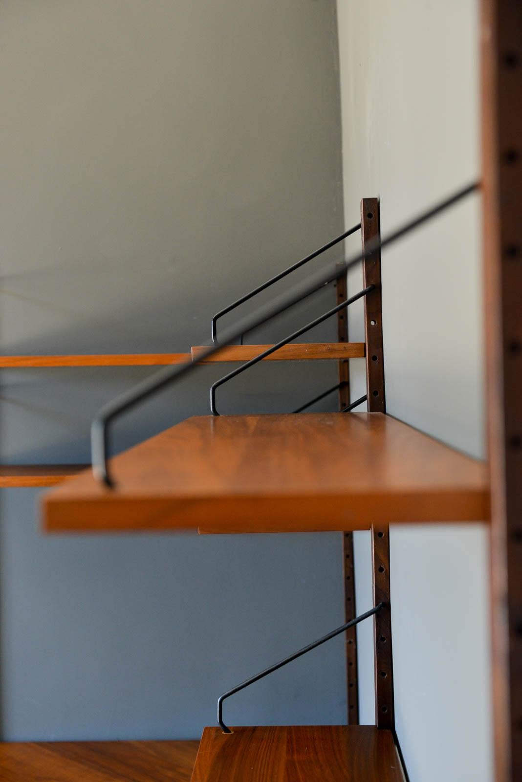 mcm corner bookcase