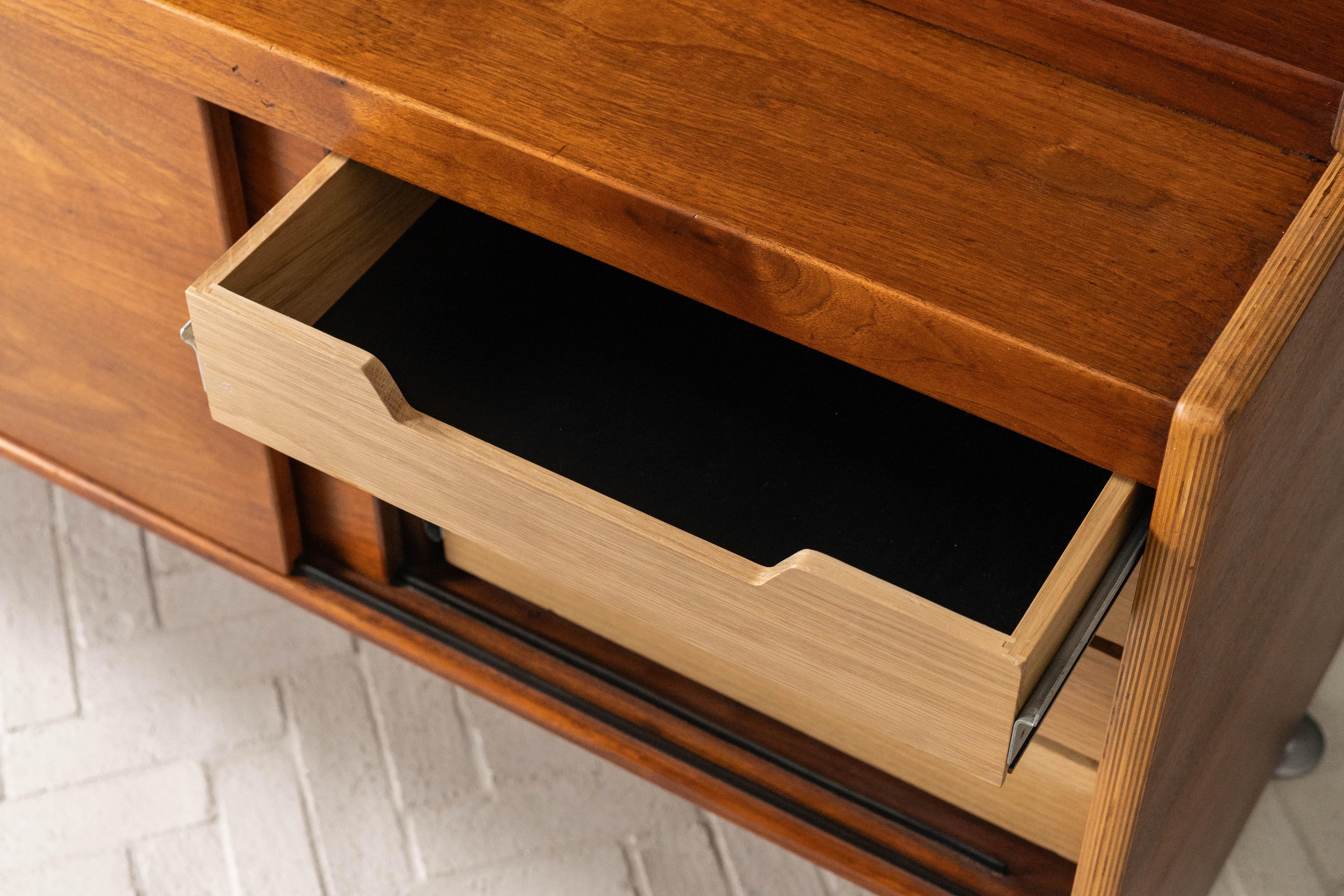 Rare Walnut Sideboard by Jens Risom For Sale 8