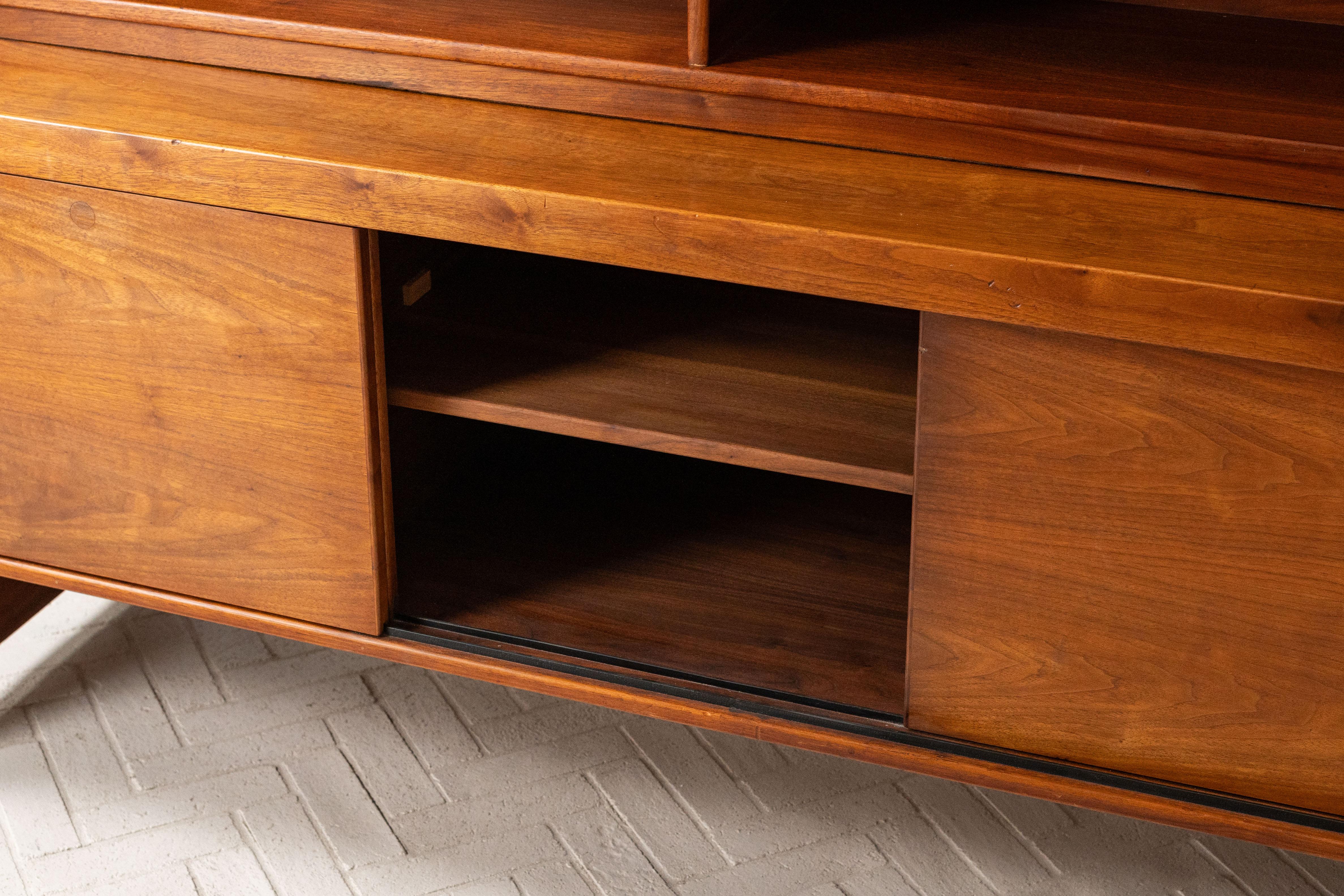 Rare Walnut Sideboard by Jens Risom For Sale 9
