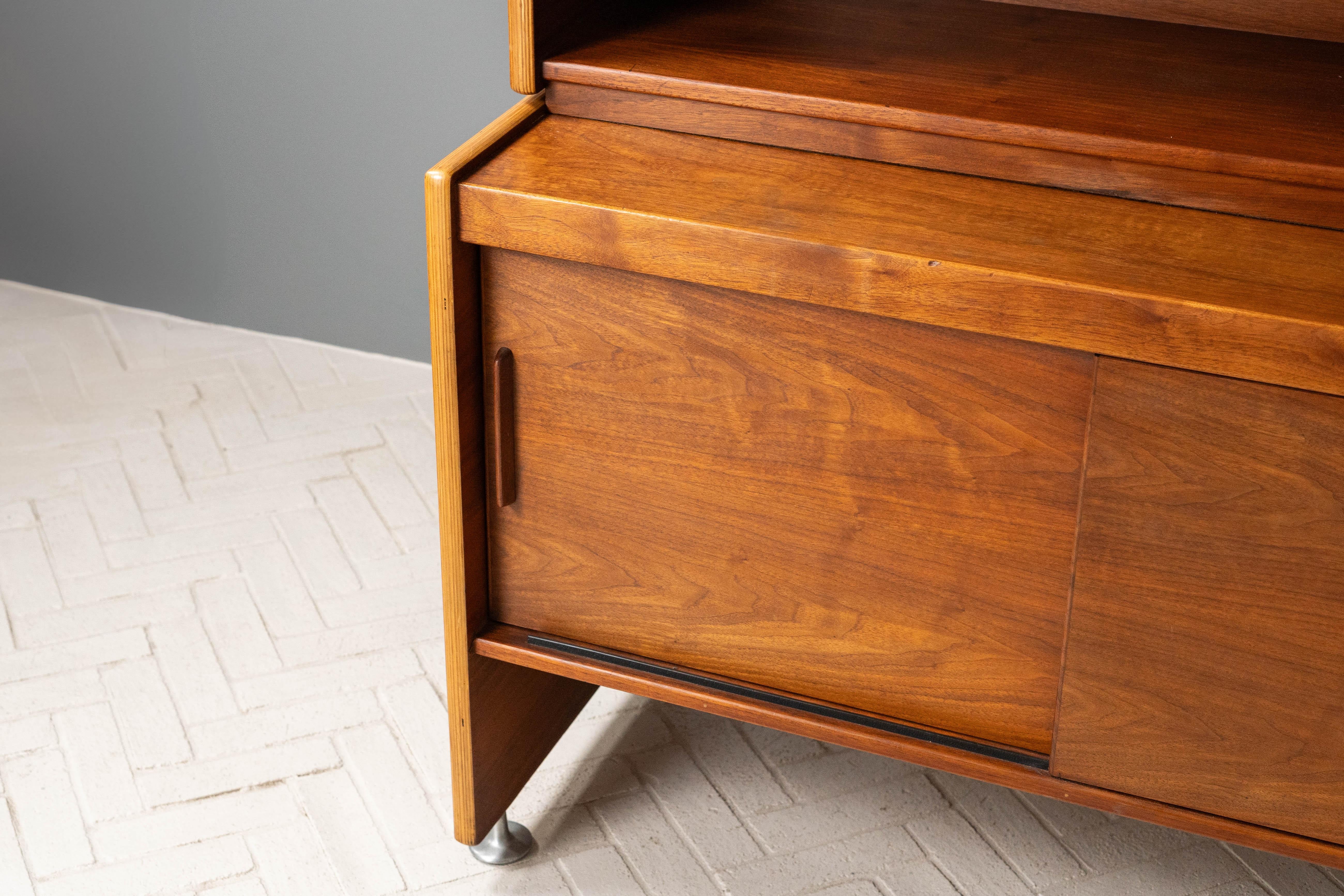 Rare Walnut Sideboard by Jens Risom For Sale 10
