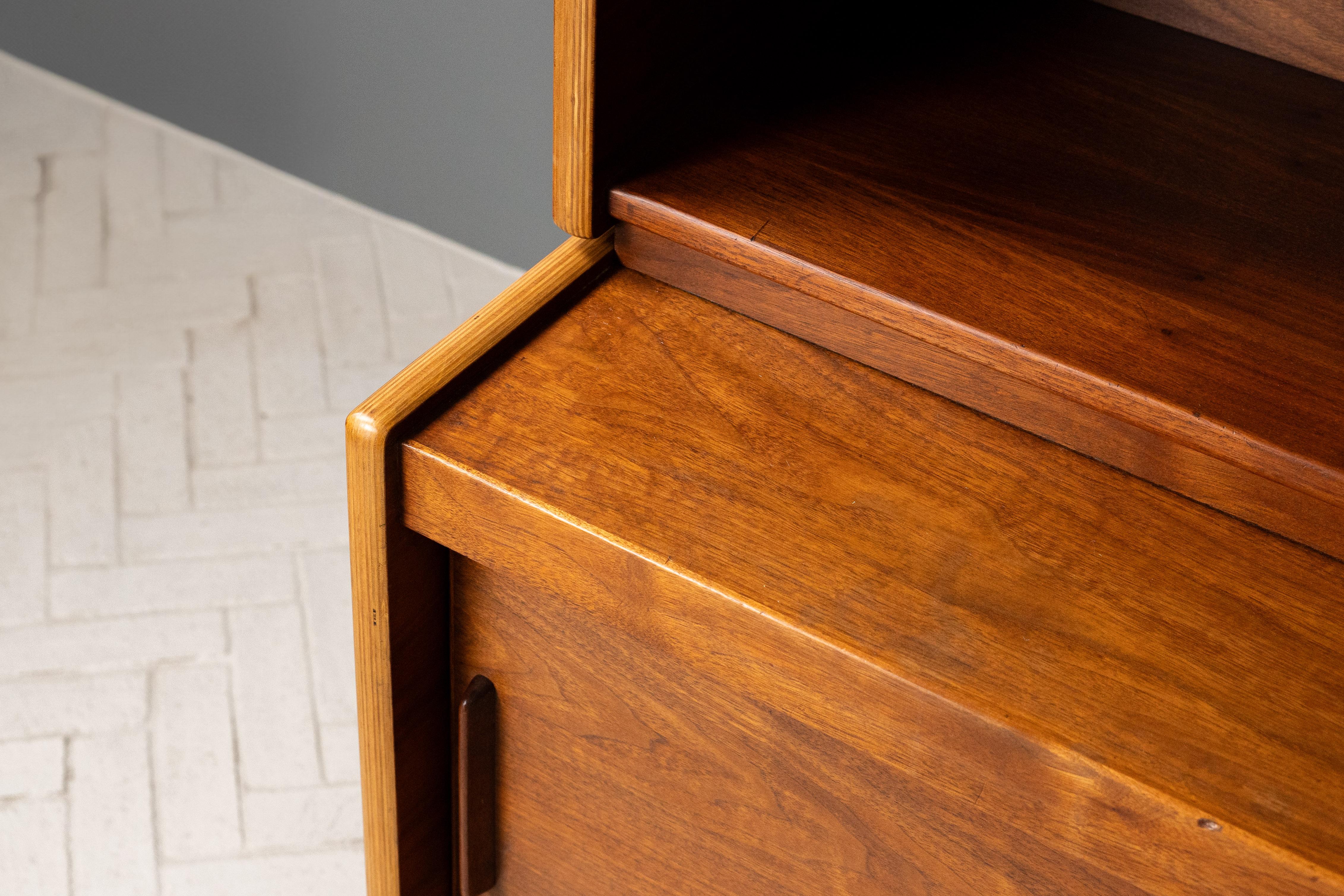 Mid-20th Century Rare Walnut Sideboard by Jens Risom For Sale