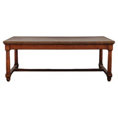 Rare Walnut Table From The Banque De France, Circa 1950